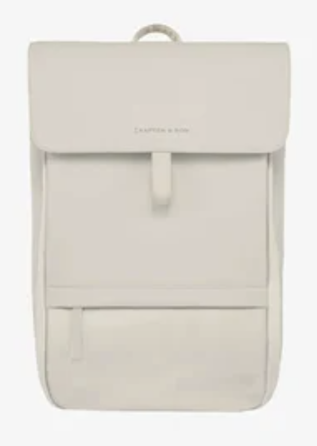 Cream Minimal Backpack